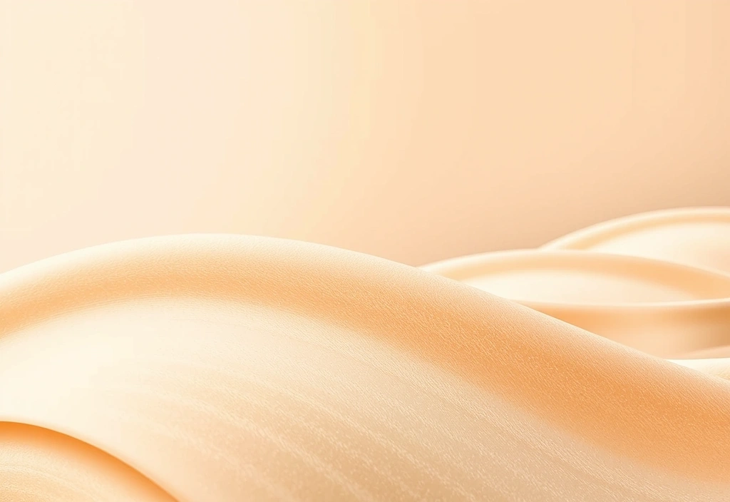 Abstract representation of smooth, healthy skin with a subtle glow, luxurious feel, no text, symbolizing the effects of high-quality creams